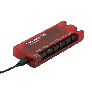 U6-Pro : USB DAQ (16~22 Bits 해상도 4채널 +/- 10 V Analog Input 확장보드 이용 최대 14채널)
